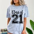 Class Of 2021 Senior 21 Cool Graduation Comfort Color Blast T-Shirt Ocean