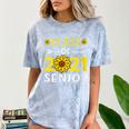 Class Of 2021 Senior Graduation Sunflower Comfort Color Blast T-Shirt Ocean