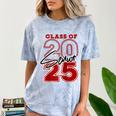 Class Of 2025 Senior 2025 Graduation Red Raglan Baseball Tee Comfort Color Blast T-Shirt Ocean