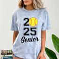Class Of 2025 Softball Senior Graduation Graduate Women Comfort Color Blast T-Shirt Ocean