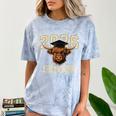 Class Of 2026 Highland Cow Senior Graduation School Pride Comfort Color Blast T-Shirt Ocean