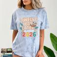 Class Of 2026 Senior Twelve Years Later Sloth Graduation Comfort Color Blast T-Shirt Ocean