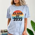 Class Of 2035 Senior Graduate Retro Graduation Comfort Color Blast T-Shirt Ocean