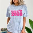 Class Of 2038 Pink Girls Growing Up School Memory Graduation Comfort Color Blast T-Shirt Ocean