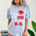 College Graduation T Shirt Senior Finally Done Comfort Color Blast T-Shirt Ocean