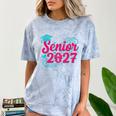 Coquette Pink Bow Senior 2027 Class Of Graduation Comfort Color Blast T-Shirt Ocean