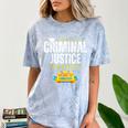 Criminal Justice Degree Graduation Senior Celebration Grad Comfort Color Blast T-Shirt Ocean