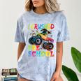 I Crushed Pre-K Monster Truck Graduation Preschool Grad 2025 Comfort Color Blast T-Shirt Ocean