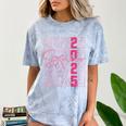 Cute Girls Women Class 2025 Graduation Senior Coquette Bow Comfort Color Blast T-Shirt Ocean