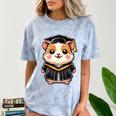 Cute Hamster Graduation Comfort Color Blast T-Shirt Ocean