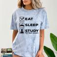 Eat Sleep Study For Bar Exam Lawyer Graduation Comfort Color Blast T-Shirt Ocean