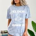 Elder Gamer Retro Video Game Nostalgia Old Gamer Premium Tri-Blend Comfort Color Blast T-Shirt Ocean