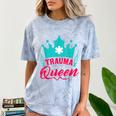 EMT Trauma Queen Paramedic Student T-Shirt Graduation Comfort Color Blast T-Shirt Ocean