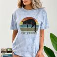 Ew People Cat Lazy Introvert Anti Social Comfort Color Blast T-Shirt Ocean