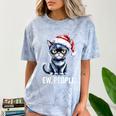 Ew People Christmas Cat Santa Hat Dad Introvert Comfort Color Blast T-Shirt Ocean Ew People Christmas Cat Santa Hat Dad Introvert Comfort Color Blast T-Shirt Ocean