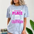 Female Lawyer Women Law Student Graduation Bar Exam Comfort Color Blast T-Shirt Ocean