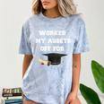 Finance Accounting Graduation Shirt Worked My Assets Off Comfort Color Blast T-Shirt Ocean