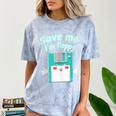 Floppy Disk Retro Tech Nostalgia Old School Computing Humor Comfort Color Blast T-Shirt Ocean