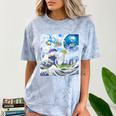 Frutiger Aero Aesthetic Tech Great Wave Of Kanagawa Fishes Raglan Baseball Tee Comfort Color Blast T-Shirt Ocean Frutiger Aero Aesthetic Tech Great Wave Of Kanagawa Fishes Raglan Baseball Tee Comfort Color Blast T-Shirt Ocean