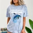 Frutiger Aero Splashy Dolphin Y2k Aesthetic Graphic Premium Comfort Color Blast T-Shirt Ocean