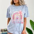 Fun Happy Last Day Of School Girl Student Graduation Rainbow Comfort Color Blast T-Shirt Ocean