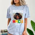 Future HBCU Grad Girl HBCU Toddler Kids Graduation Comfort Color Blast T-Shirt Ocean