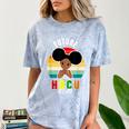 Future HBCU Grad Graduate Afro Girl College Graduation Comfort Color Blast T-Shirt Ocean