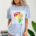 Future HBCU Graduate Afro Girls College Graduation Comfort Color Blast T-Shirt Ocean