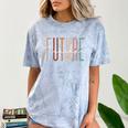 Future Teacher Educator Teacher In Progress Graduation Comfort Color Blast T-Shirt Ocean