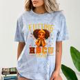 Girl Future HBCU Graduate Afro College Graduation Kids Comfort Color Blast T-Shirt Ocean
