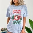 Give Me Coffee And Holiday Movies Introvert Christmas Comfort Color Blast T-Shirt Ocean Give Me Coffee And Holiday Movies Introvert Christmas Comfort Color Blast T-Shirt Ocean