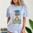 Graduate Kangaroo Class Of 2025 Kids Graduation Comfort Color Blast T-Shirt Ocean