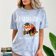 I Graduated Can I Go Back To Bed Sleepy Red Panda Graduation Comfort Color Blast T-Shirt Ocean