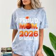 Graduation Basketball Retro Proud Mom Of A 2026 Graduate Comfort Color Blast T-Shirt Ocean