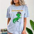 Graduation Dinosaur Smarty Saurus Rex Diploma Dinosaur Comfort Color Blast T-Shirt Ocean