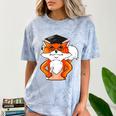 Graduation Fox School Bachelor Master Doctor Study Comfort Color Blast T-Shirt Ocean