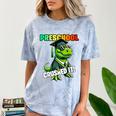 Graduation Preschool Dinosaur T Rex Crushed It Boys Grad Comfort Color Blast T-Shirt Ocean