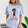 Graduation Woman Tshirt Black Melanin Masters Degree Comfort Color Blast T-Shirt Ocean