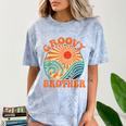 Groovy Brother 70s Aesthetic Nostalgia 1970's Retro Brother Comfort Color Blast T-Shirt Ocean