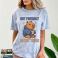 Grouchy Capybara Not Friendly Do Not Touch Introvert Premium Tri-Blend Comfort Color Blast T-Shirt Ocean Grouchy Capybara Not Friendly Do Not Touch Introvert Premium Tri-Blend Comfort Color Blast T-Shirt Ocean