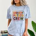 Grouchy Potato Crew Introvert Sarcasm Comfort Color Blast T-Shirt Ocean