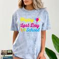 Happy Last Day Of School Graduation Teacher Students T-Shirt Comfort Color Blast T-Shirt Ocean