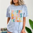 Happy Last Day Of School Groovy Teacher Student Graduation Comfort Color Blast T-Shirt Ocean