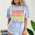 High School Level Complete Class Of 2024 Senior Graduation Comfort Color Blast T-Shirt Ocean
