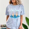 I'm Fine Drowning Thumbs Up Introvert Meme Humor Comfort Color Blast T-Shirt Ocean