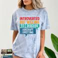 Introvert Aircraft Spotting Lovers Men & Women Comfort Color Blast T-Shirt Ocean