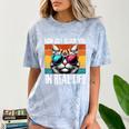 Introvert Cat How Do I Block You Retro Cat Sarcastic Men Women Girls Comfort Color Blast T-Shirt Ocean