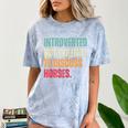 Introvert Cute Horse Lover Horse Riding Equestrian Comfort Color Blast T-Shirt Ocean