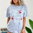 This Introvert Loves Jesus Religious Red Hearts Graphic Comfort Color Blast T-Shirt Ocean This Introvert Loves Jesus Religious Red Hearts Graphic Comfort Color Blast T-Shirt Ocean