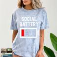 Introvert Low Social Battery Level Anti Social People Comfort Color Blast T-Shirt Ocean